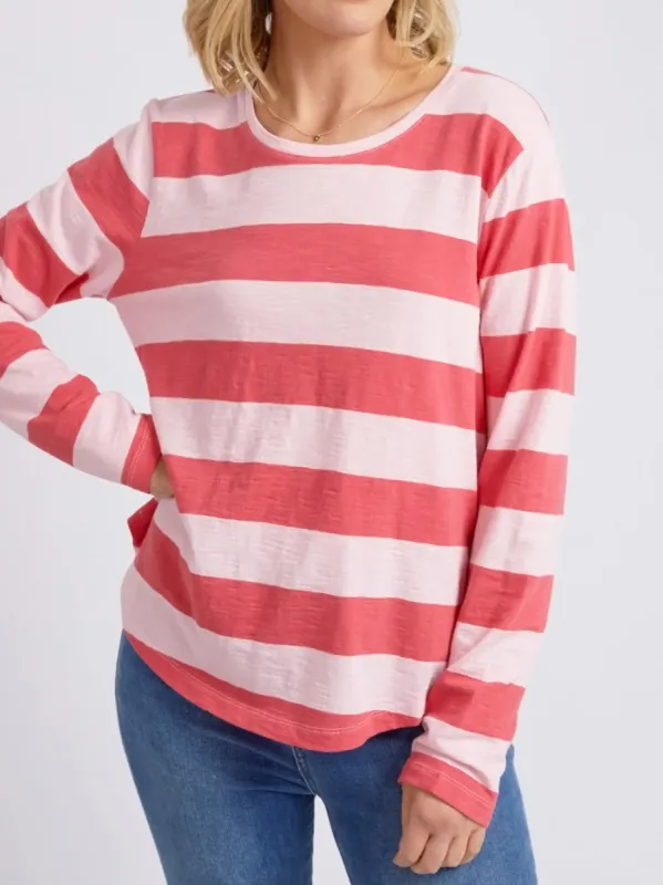 ELM SPRITZ STRIPE LONG SLEEVE TEE sold by Yeltuor