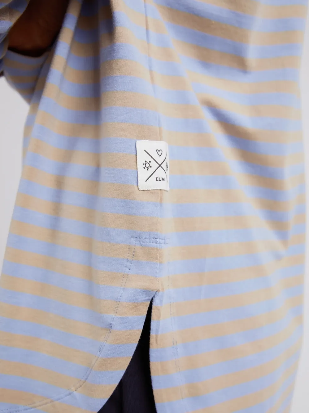 ELM LAUREN LONG SLEEVE STRIPE TEE sold by Yeltuor product image thumbnail 2