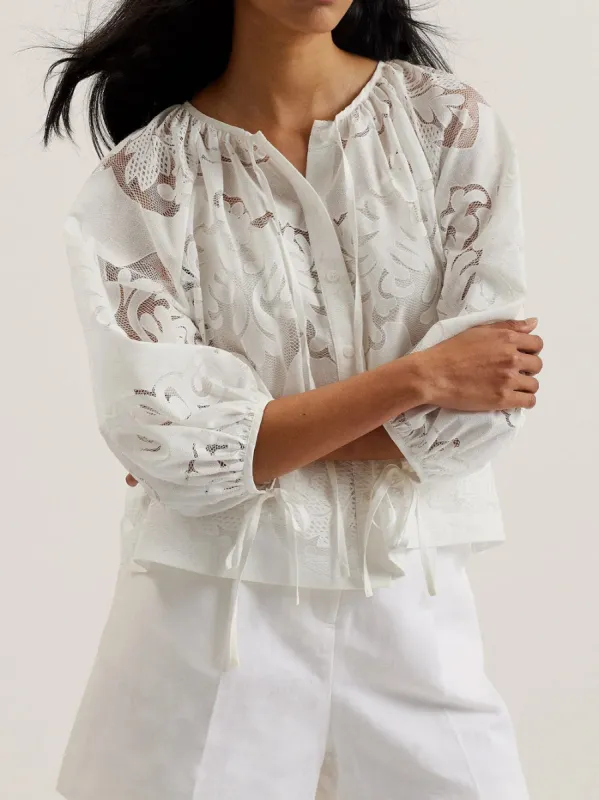 TED BAKER BACINA LACE BLOUSE sold by Yeltuor