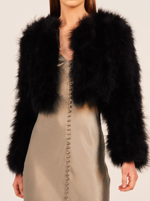 BÜBISH MANHATTAN FEATHER CROP JACKET sold by Yeltuor