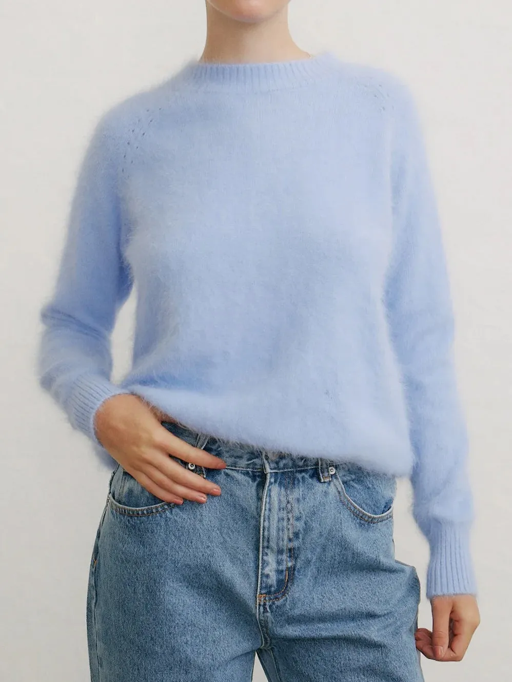 WORLD OF NOMADS ADELE CASHMERE CREW NECK sold by Yeltuor product image thumbnail 3