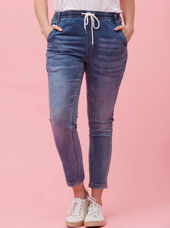 CAROLINE K MORGAN DENIM JOGGER sold by Yeltuor