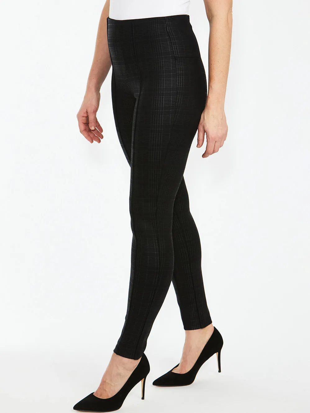 PINGPONG CHECK PRINT PONTE PANT sold by Yeltuor product image thumbnail 2