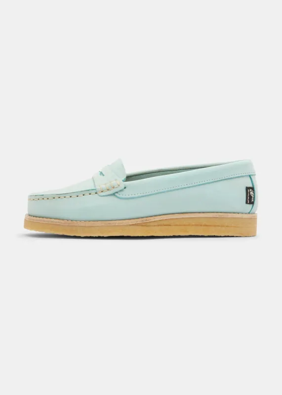 Rudy Womens Nubuck Loafer - Light Blue sold by Yogi Footwear
