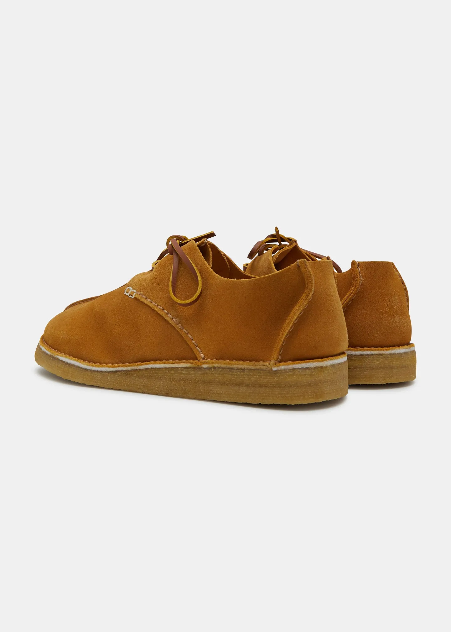 Caden Centre Seam Suede Shoe on Crepe - Turmeric sold by Yogi Footwear product image thumbnail 4