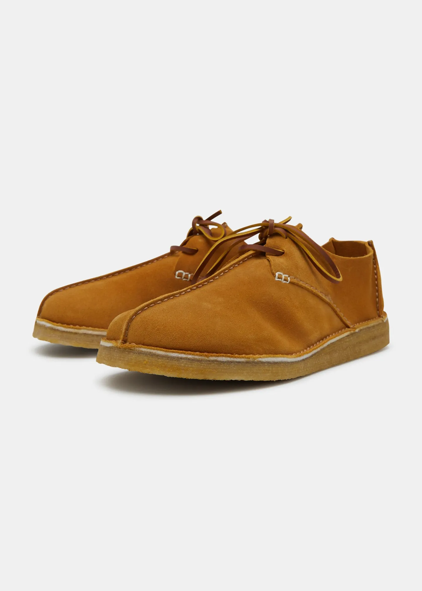 Caden Centre Seam Suede Shoe on Crepe - Turmeric sold by Yogi Footwear product image thumbnail 2
