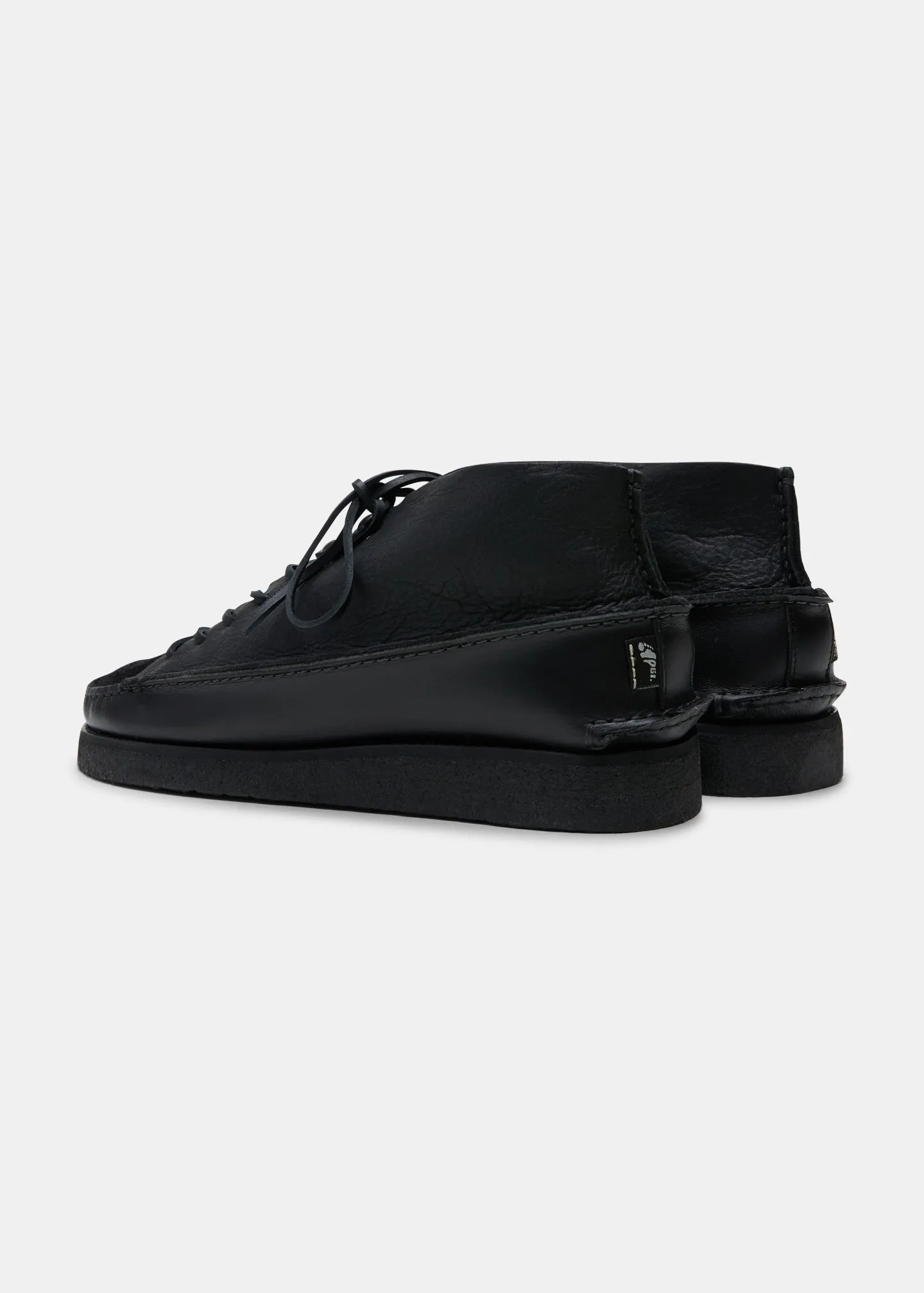 Fairfield Reverse Tumbled Leather Lace Hooks Boot On Crepe - Black sold by Yogi Footwear product image thumbnail 4