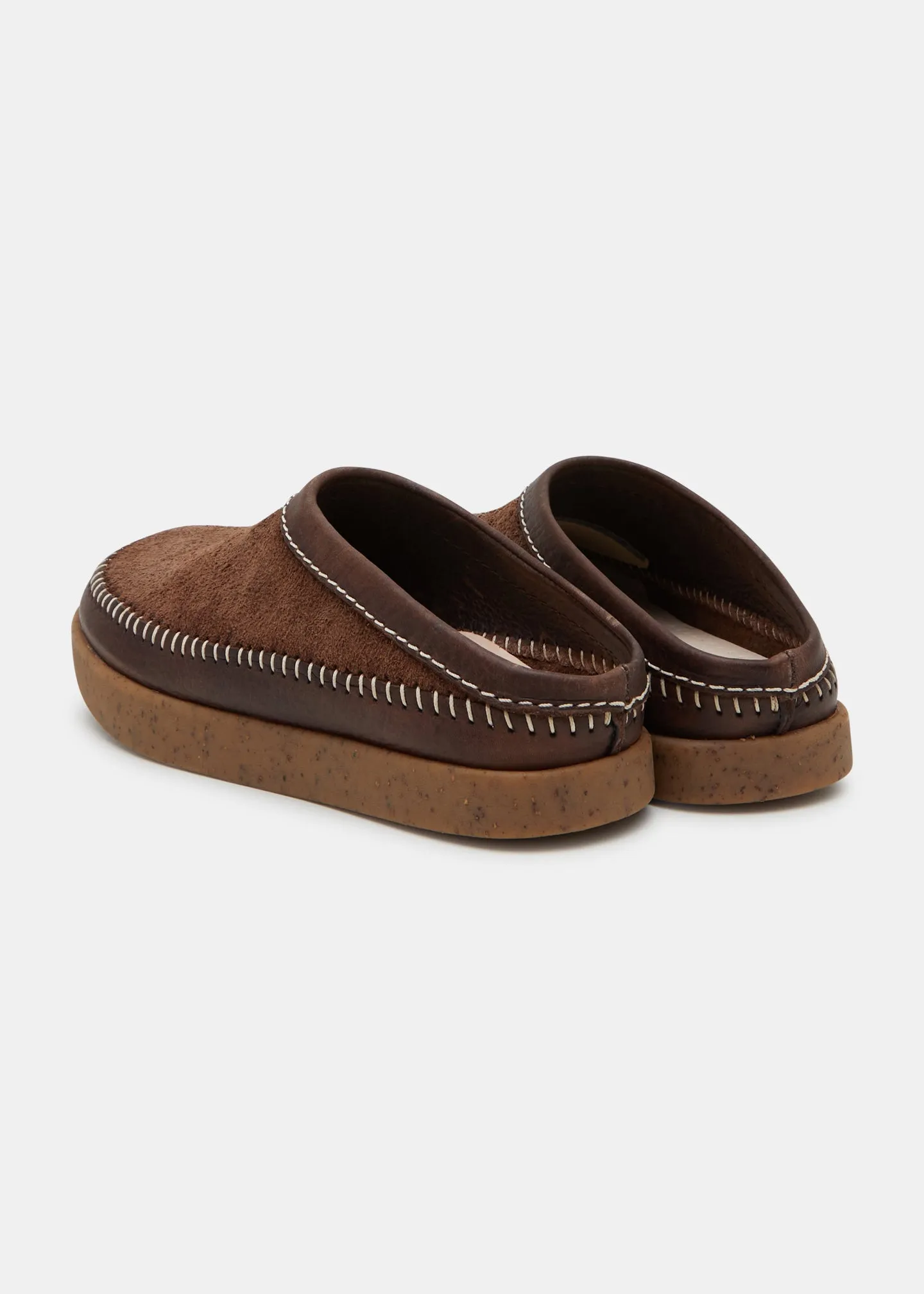 Floyd II Women's Reverse Tumbled Mule On Negative Heel - Dark Brown sold by Yogi Footwear product image thumbnail 4