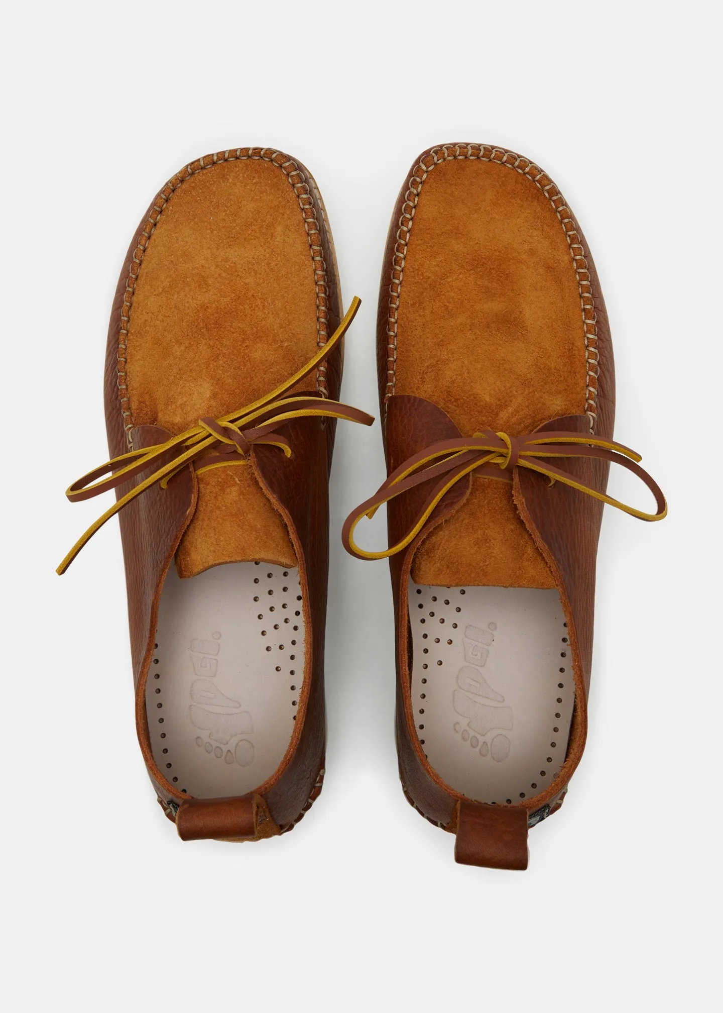 Lawson III Reverse Tumbled Leather Moccasin Shoe On EVA Outsole - Chestnut Brown sold by Yogi Footwear product image thumbnail 3