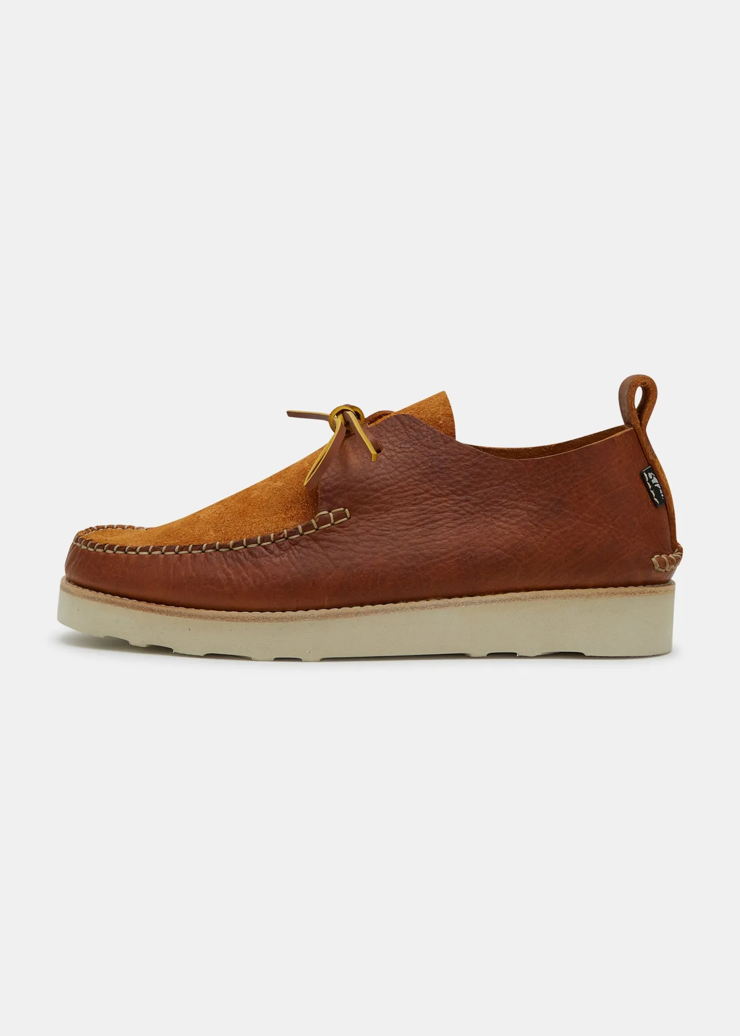 Lawson III Reverse Tumbled Leather Moccasin Shoe On EVA Outsole - Chestnut Brown sold by Yogi Footwear