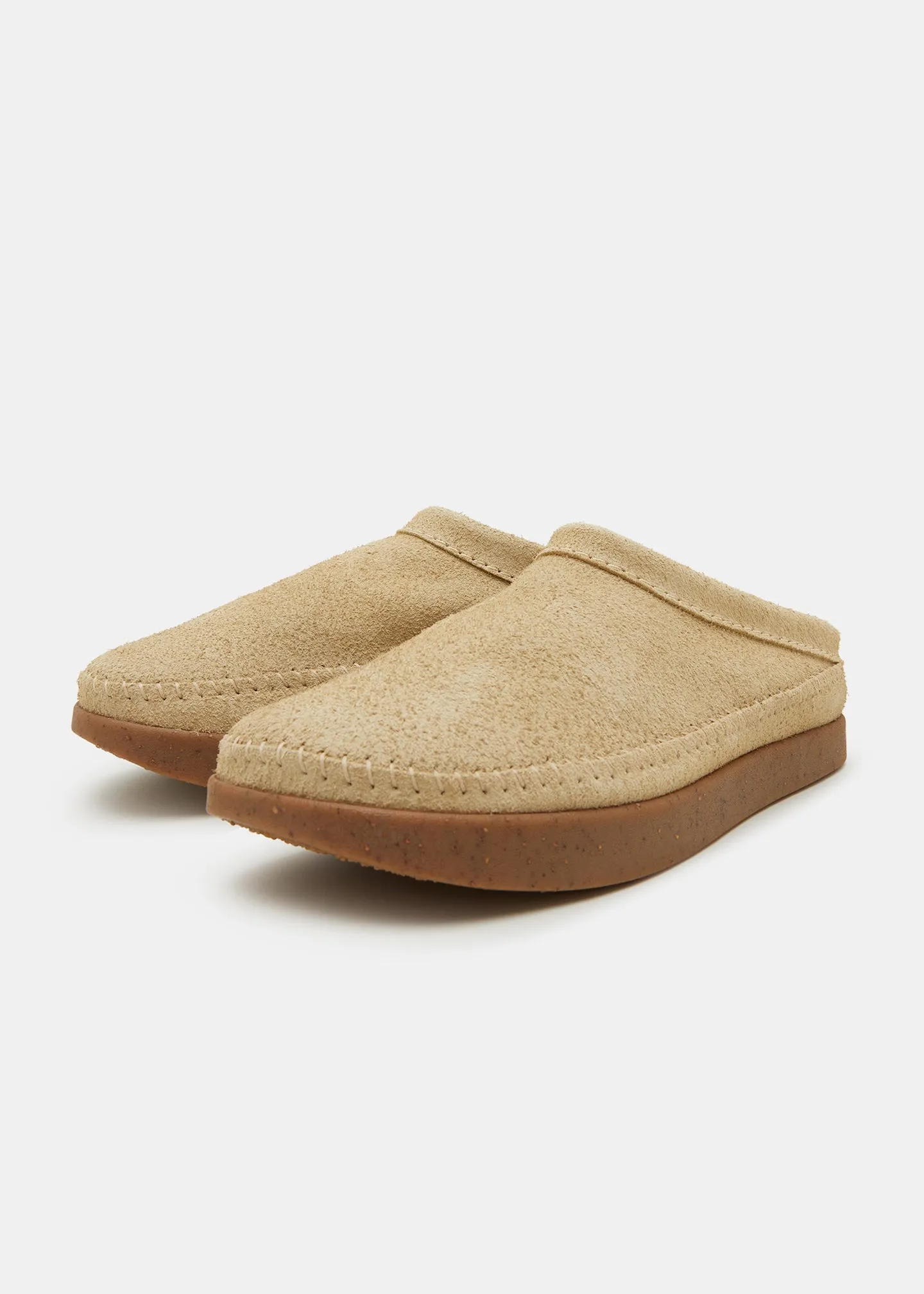 Floyd II Suede Mule On Negative Heel - Hairy Sand sold by Yogi Footwear product image thumbnail 2