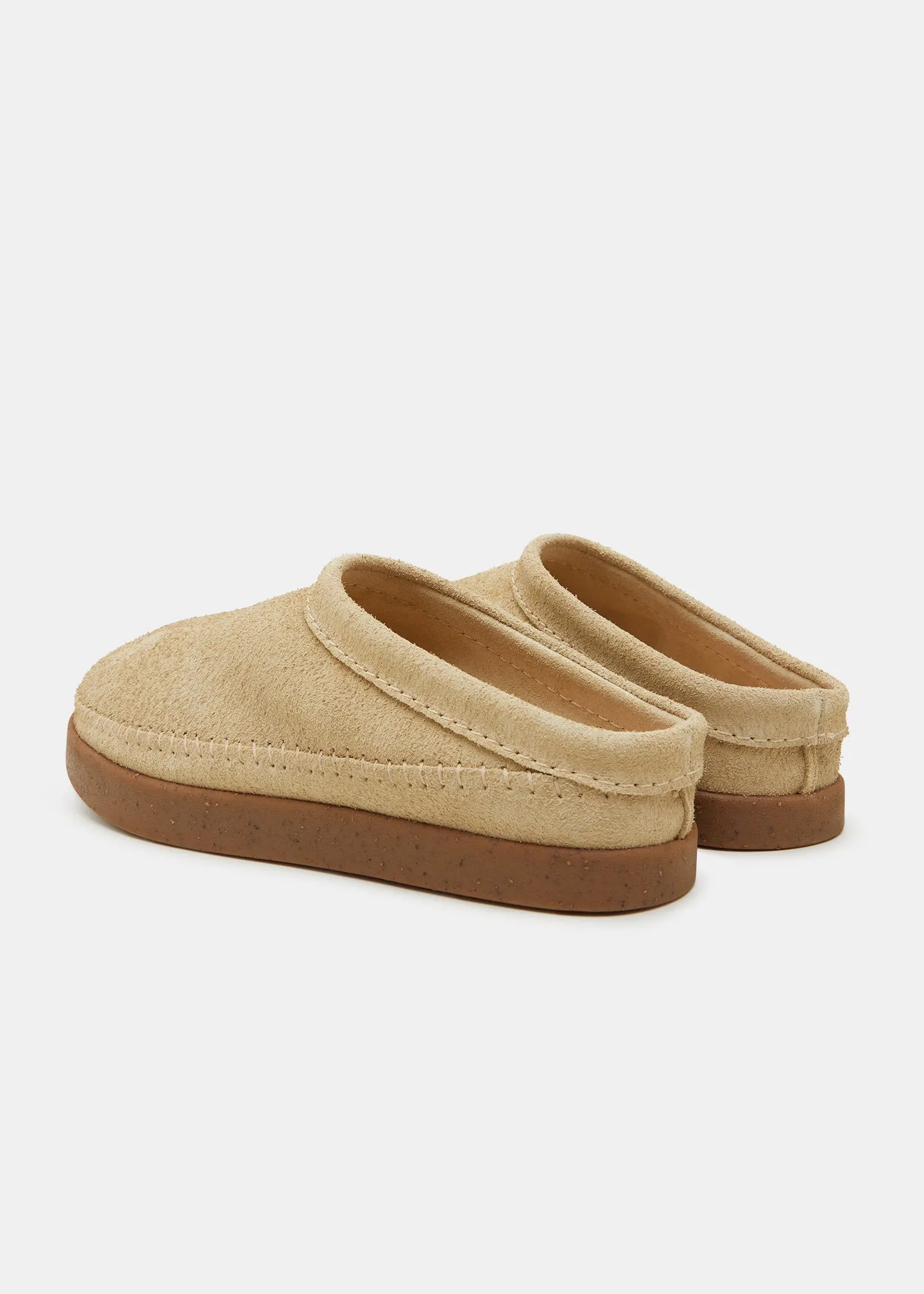 Floyd II Suede Mule On Negative Heel - Hairy Sand sold by Yogi Footwear product image thumbnail 4