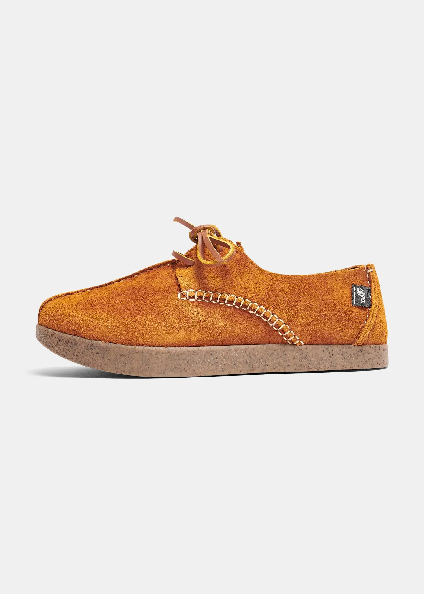 Lennon Reverse Tumbled Shoe on Negative Heel - Chestnut Brown sold by Yogi Footwear