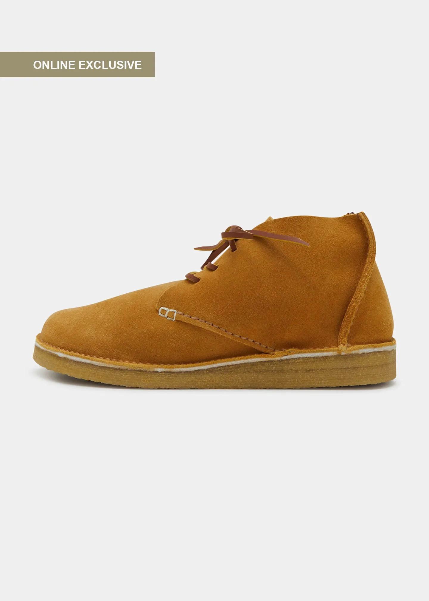 Glenn Suede Boot On Crepe Outsole - Turmeric sold by Yogi Footwear