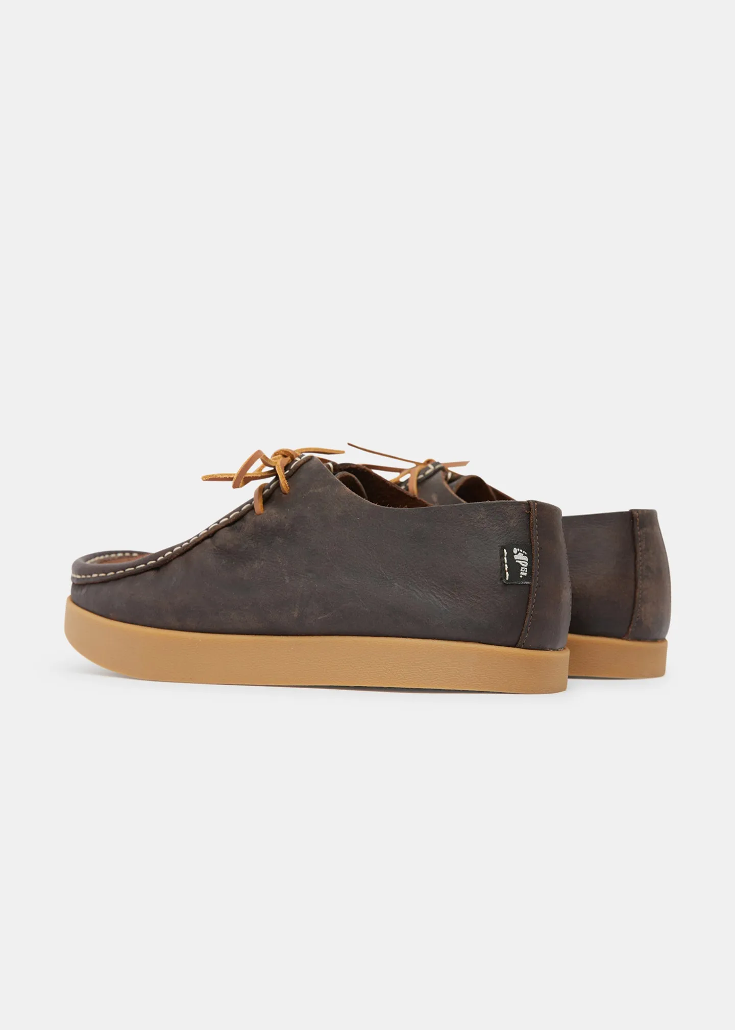 Willard Reverse Vamp Leather Shoe on Negative Heel - Dark Brown sold by Yogi Footwear product image thumbnail 4