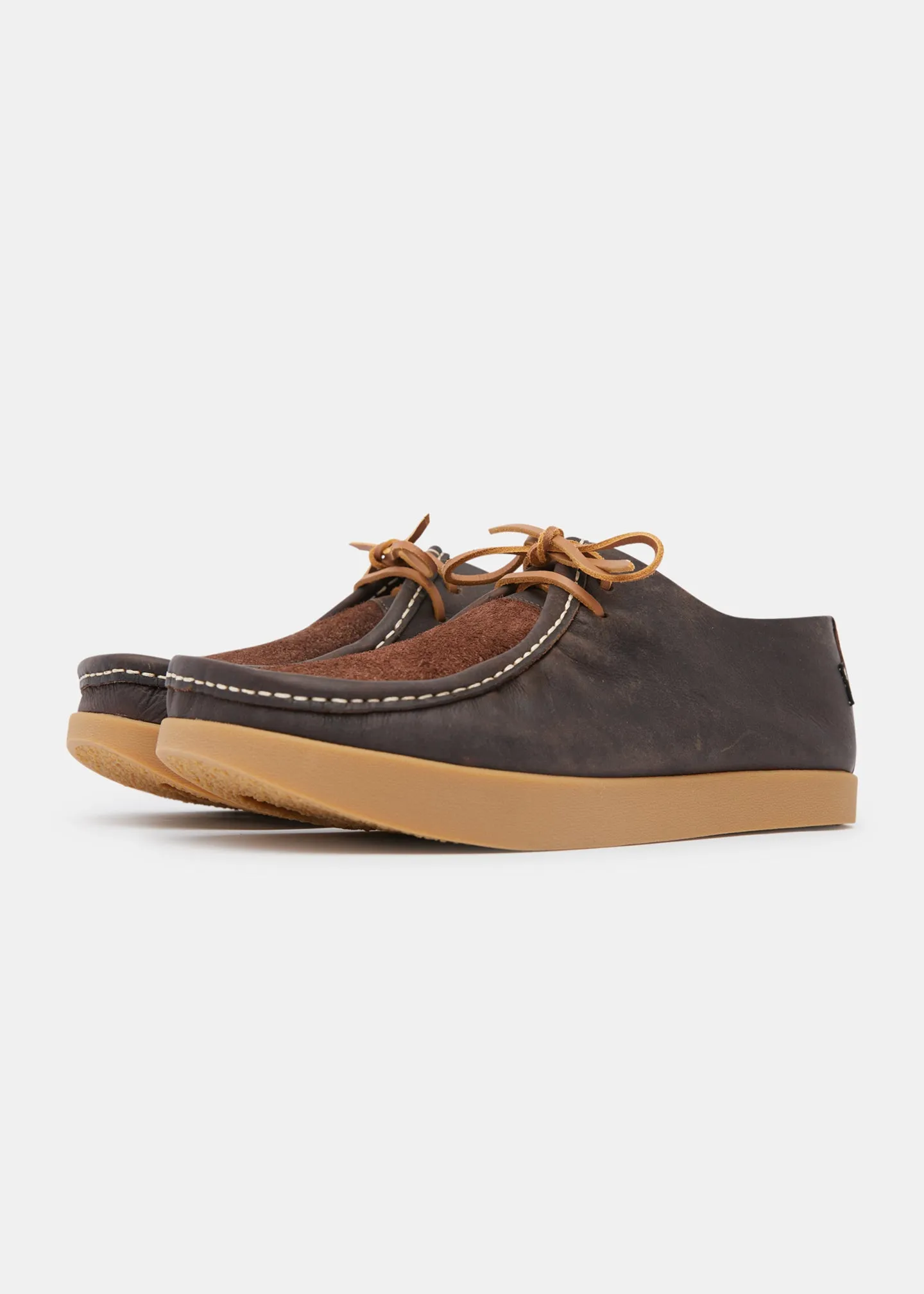 Willard Reverse Vamp Leather Shoe on Negative Heel - Dark Brown sold by Yogi Footwear product image thumbnail 2