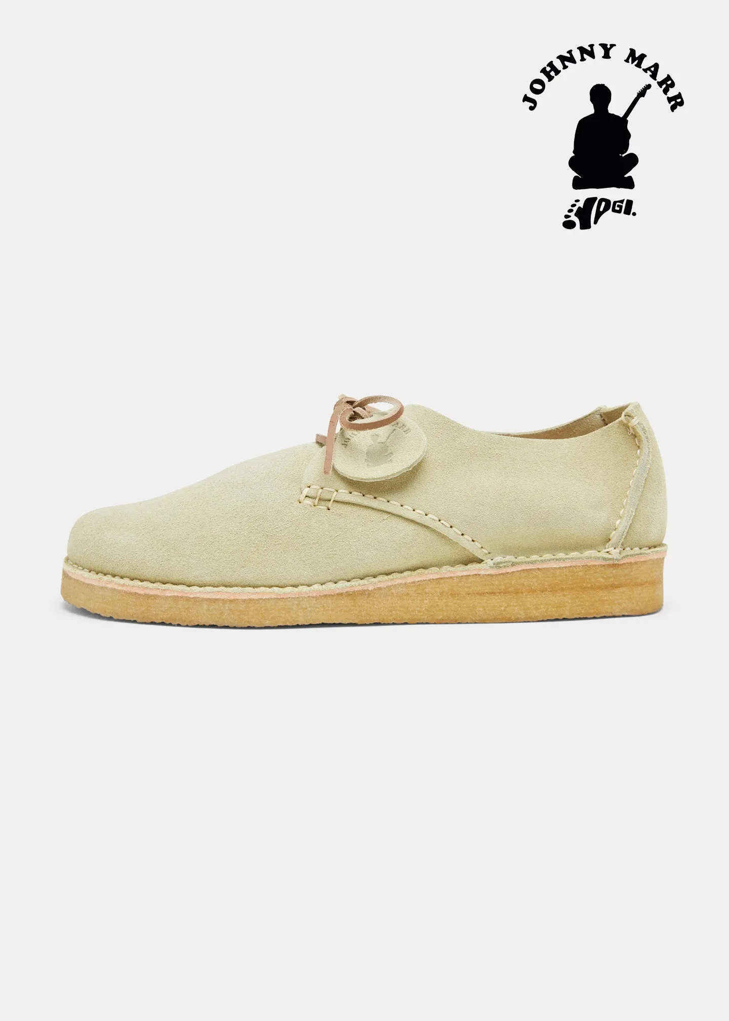 Johnny Marr Rishi Suede Shoe - Straw sold by Yogi Footwear