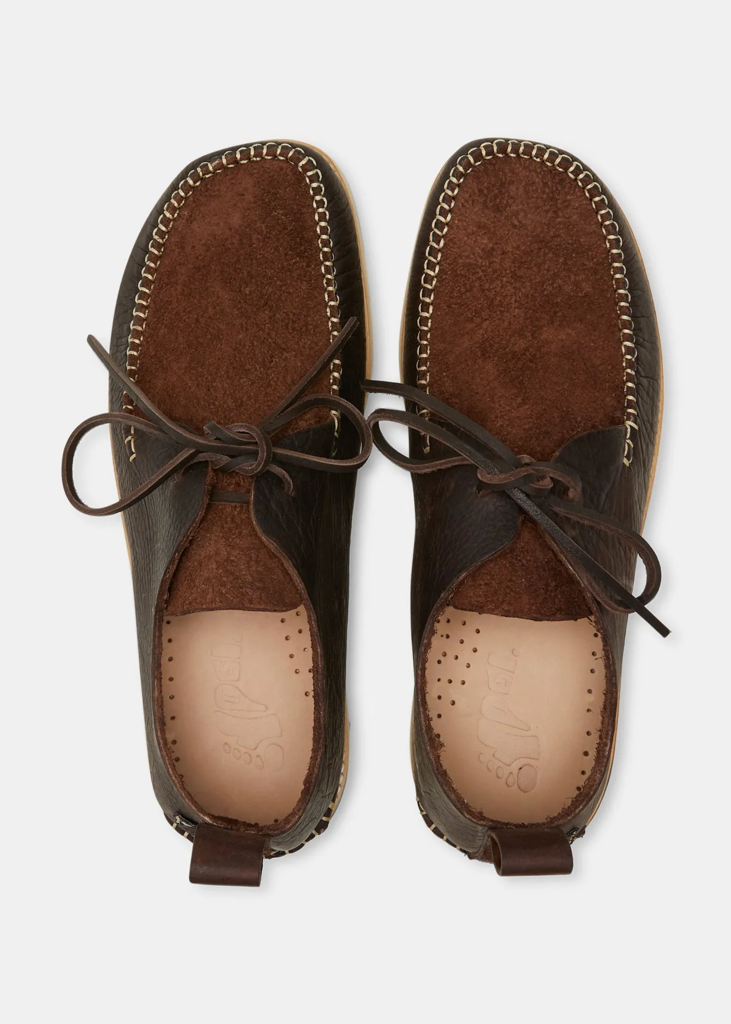Lawson III Reverse Tumbled Leather Moccasin Shoe On EVA Outsole - Dark Brown sold by Yogi Footwear product image thumbnail 3