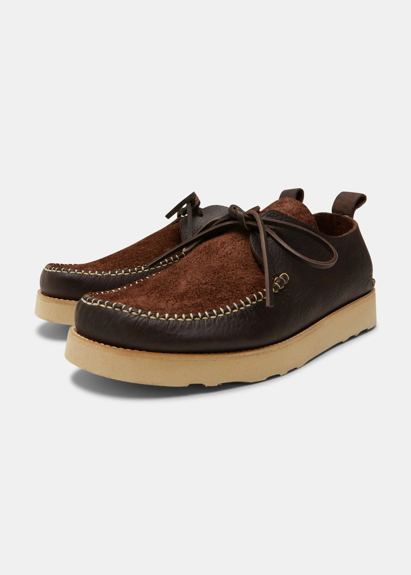 Lawson III Reverse Tumbled Leather Moccasin Shoe On EVA Outsole - Dark Brown sold by Yogi Footwear product image thumbnail 2