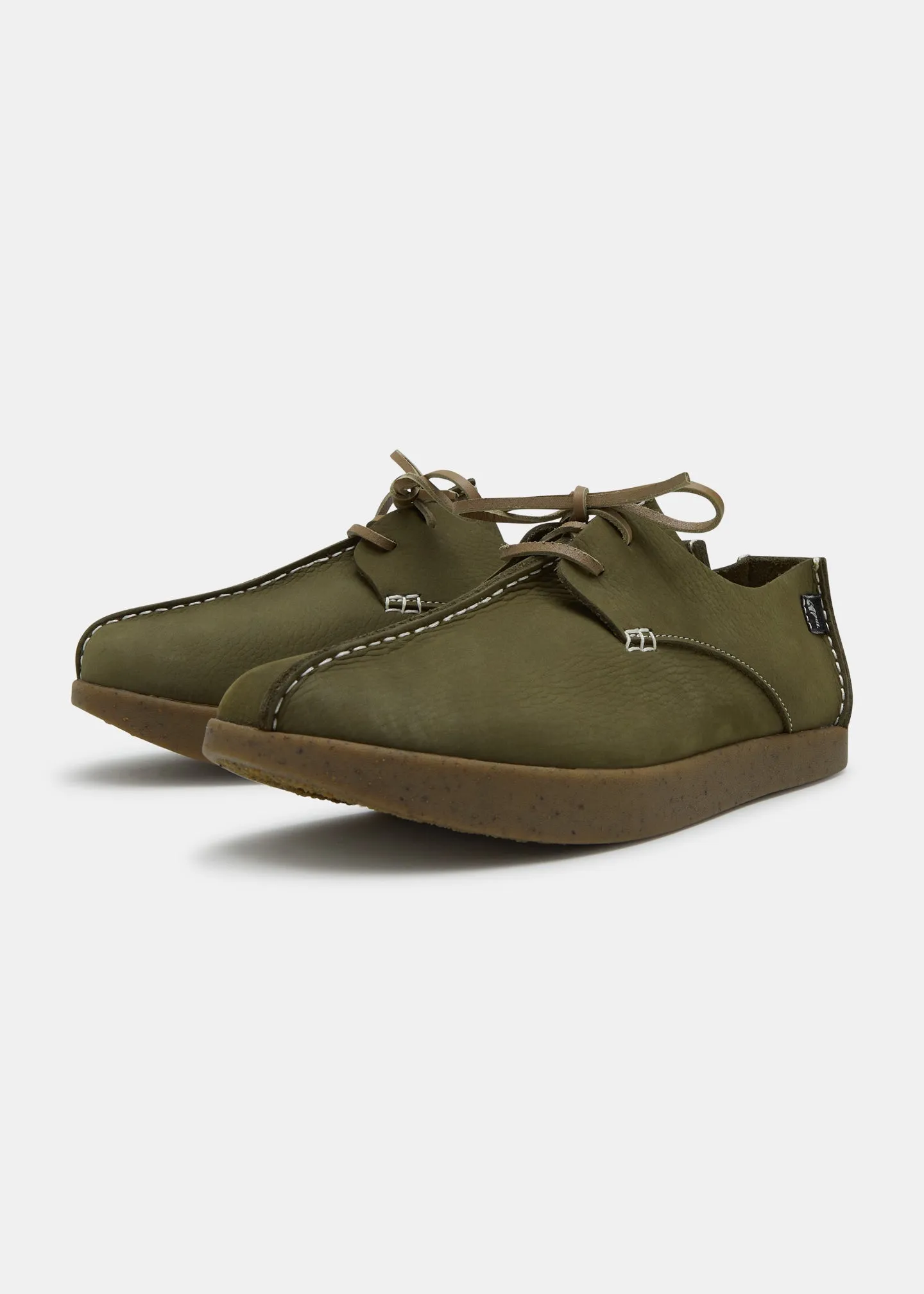 Lennon Embossed Nubuck Shoe - Olive sold by Yogi Footwear product image thumbnail 2