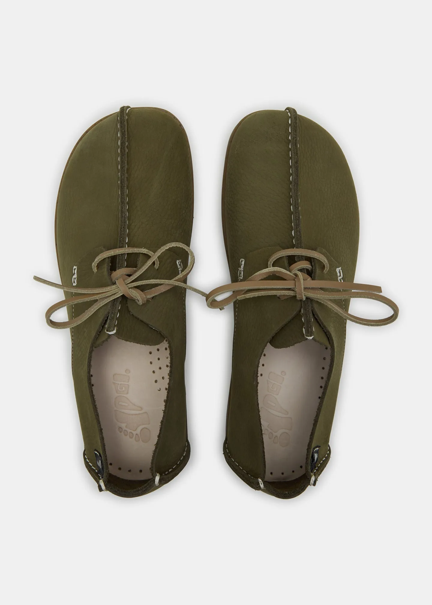 Lennon Embossed Nubuck Shoe - Olive sold by Yogi Footwear product image thumbnail 3