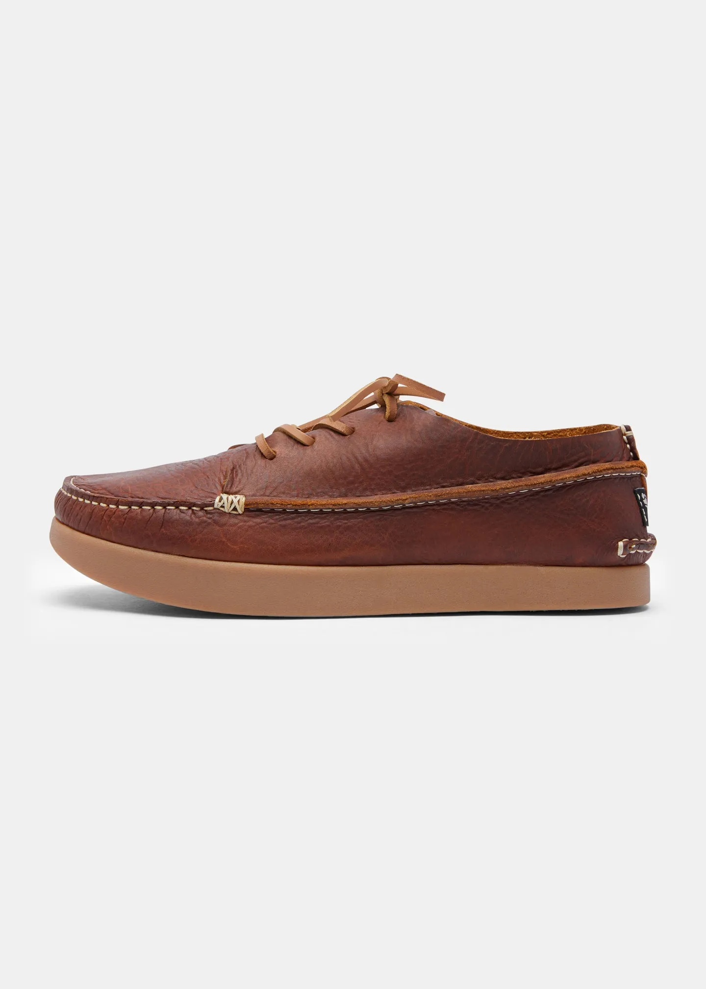 Finn II Leather Shoe On Negative Heel - Chestnut Brown sold by Yogi Footwear