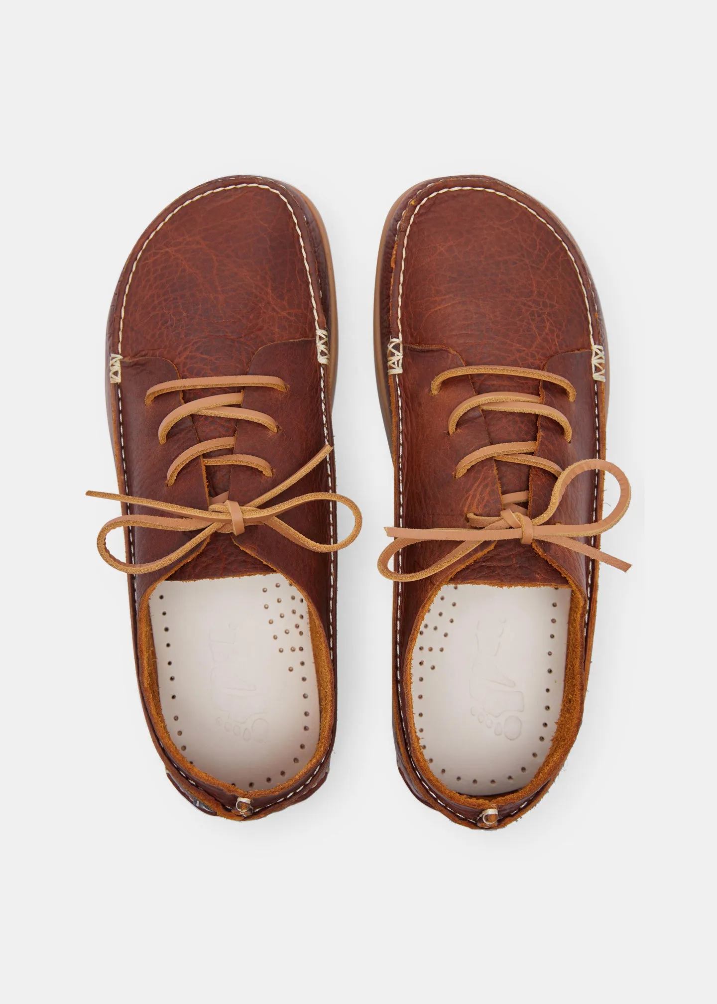 Finn II Leather Shoe On Negative Heel - Chestnut Brown sold by Yogi Footwear product image thumbnail 3