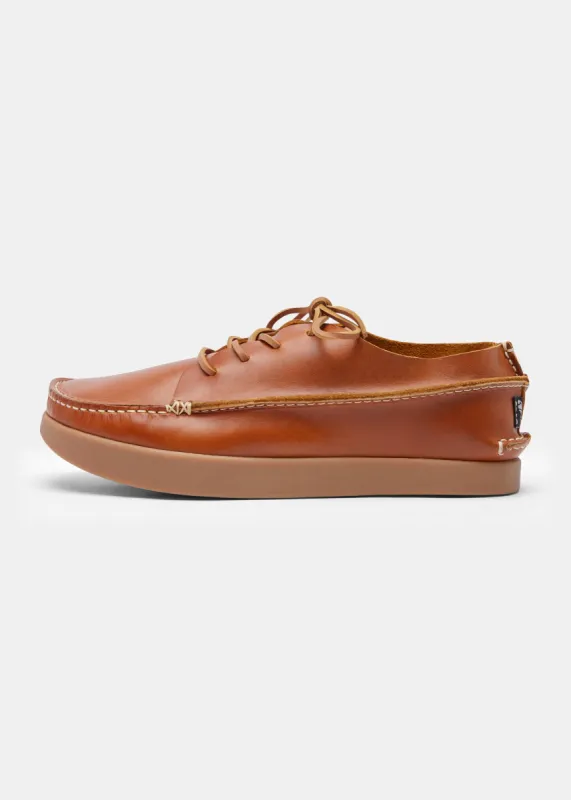 Finn II Lace Up Shoe On Negative Heel - Apricot sold by Yogi Footwear