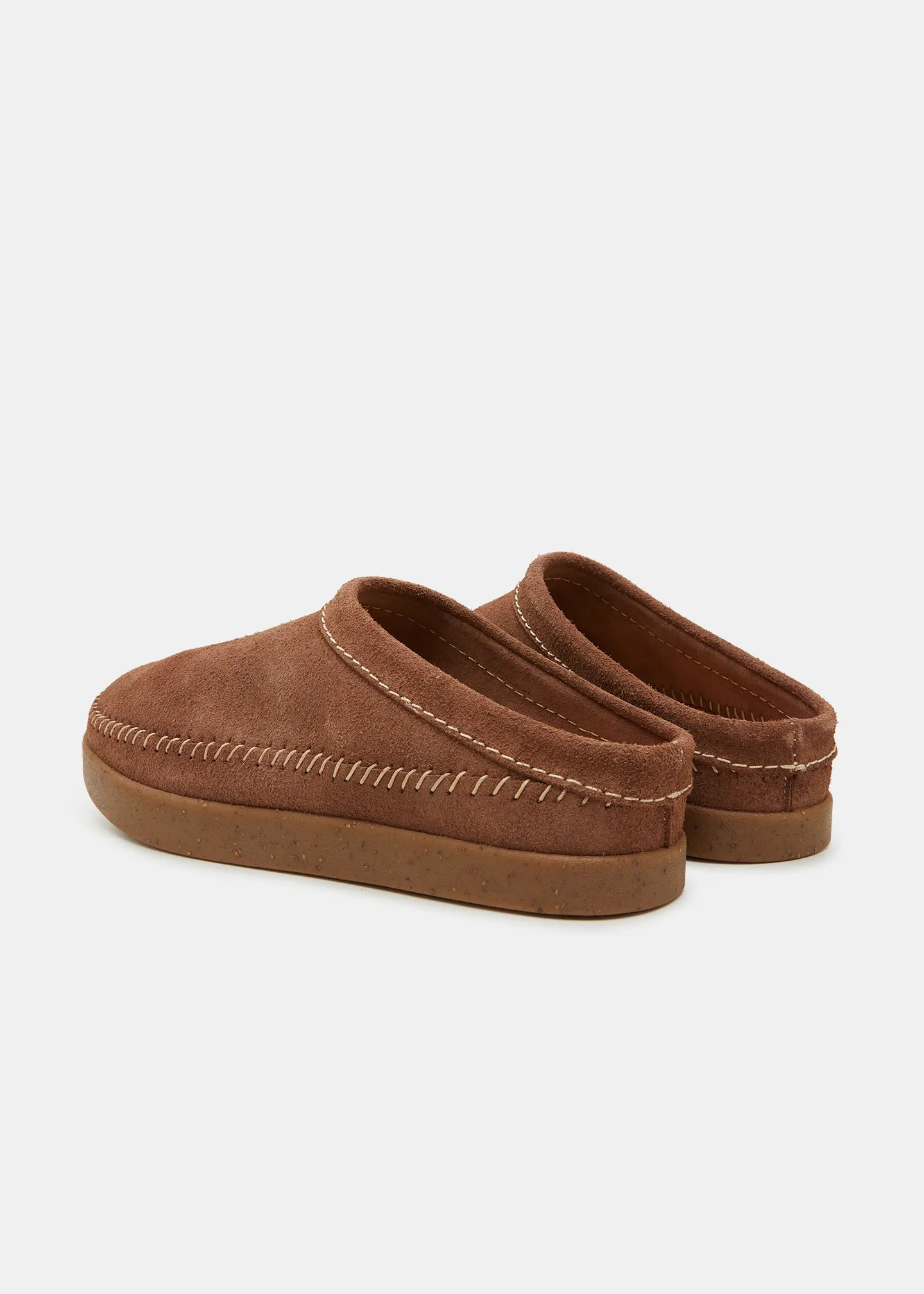 Floyd II Suede Mule On Negative Heel - Taupe sold by Yogi Footwear product image thumbnail 4