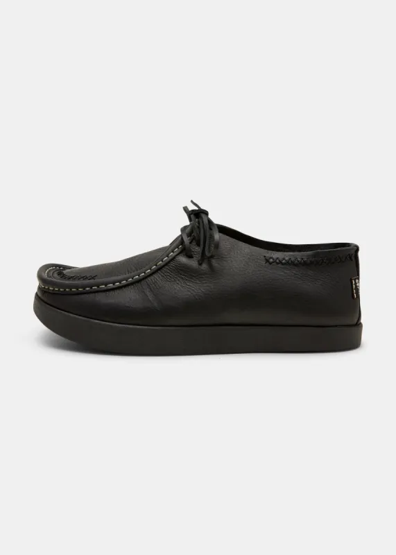Willard Stitch Tumbled Leather Shoe - Black sold by Yogi Footwear