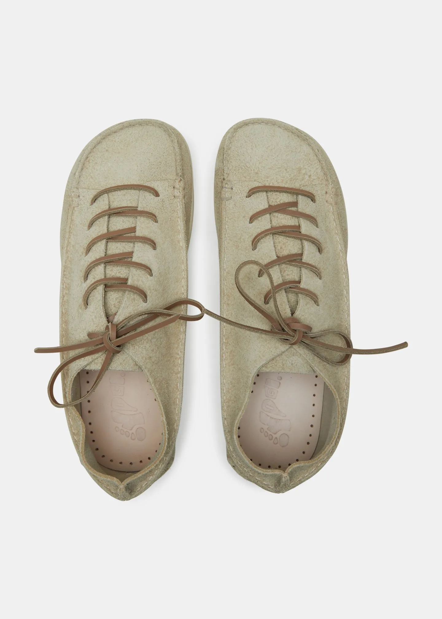 Finn Suede Lace Up Shoe On Negative Heel - Hairy Sand sold by Yogi Footwear product image thumbnail 3