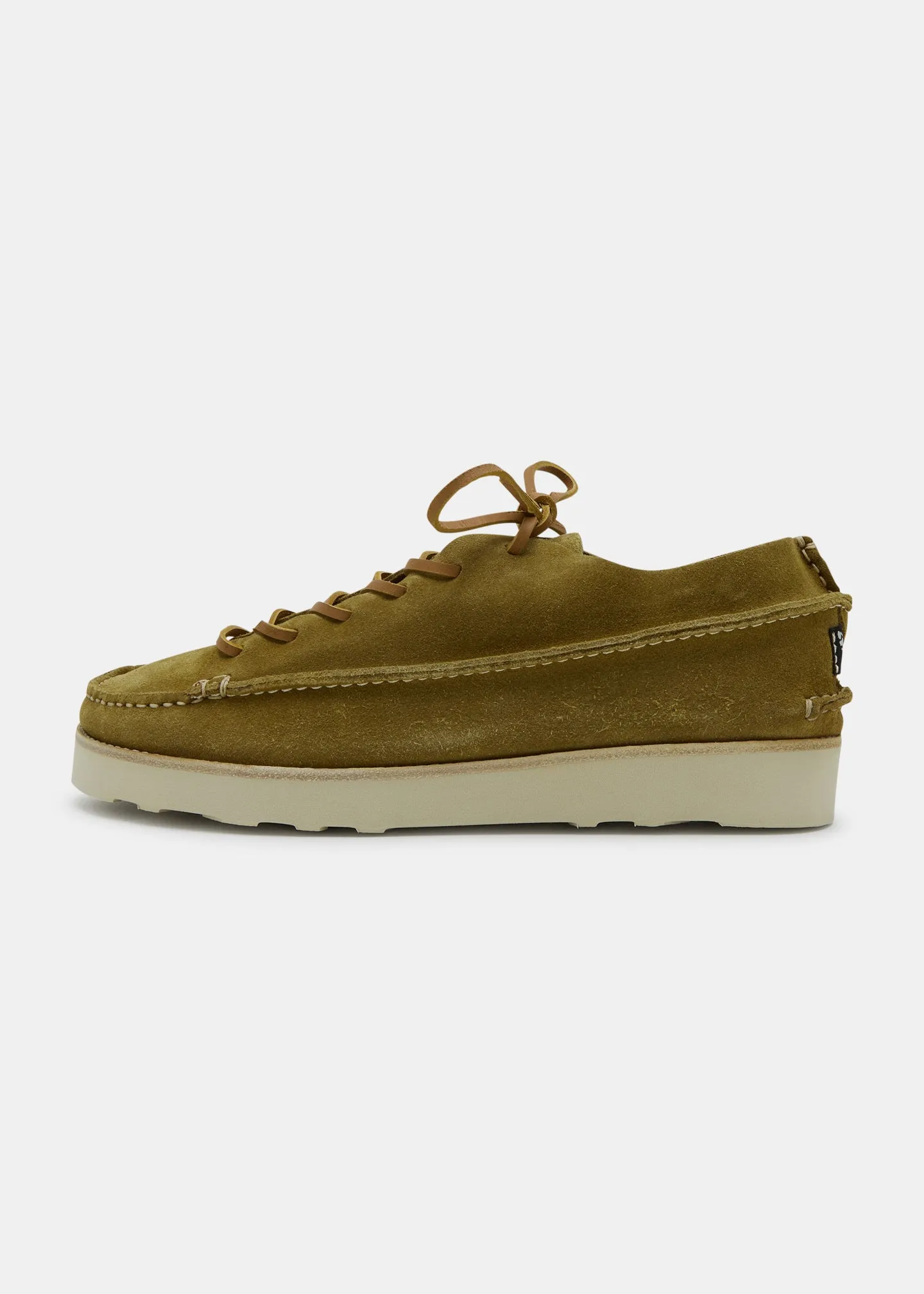 Finn III Suede Shoe On EVA Outsole - Moss Green sold by Yogi Footwear