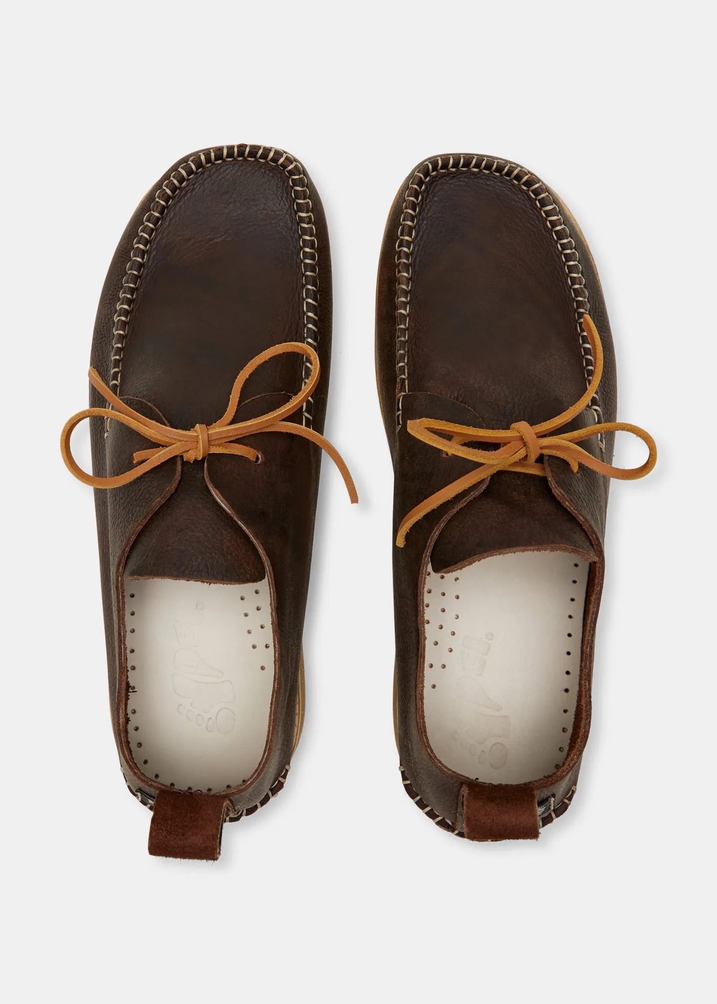 Lawson Leather Moccasin Shoe On Crepe Outsole - Dark Brown sold by Yogi Footwear product image thumbnail 3