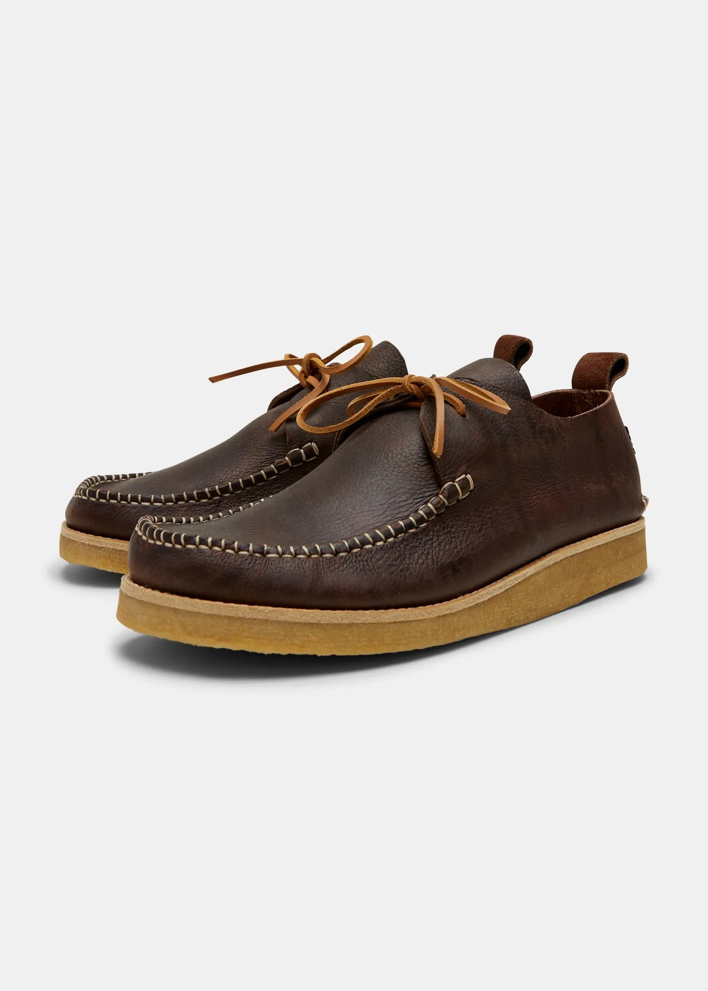 Lawson Leather Moccasin Shoe On Crepe Outsole - Dark Brown sold by Yogi Footwear product image thumbnail 2