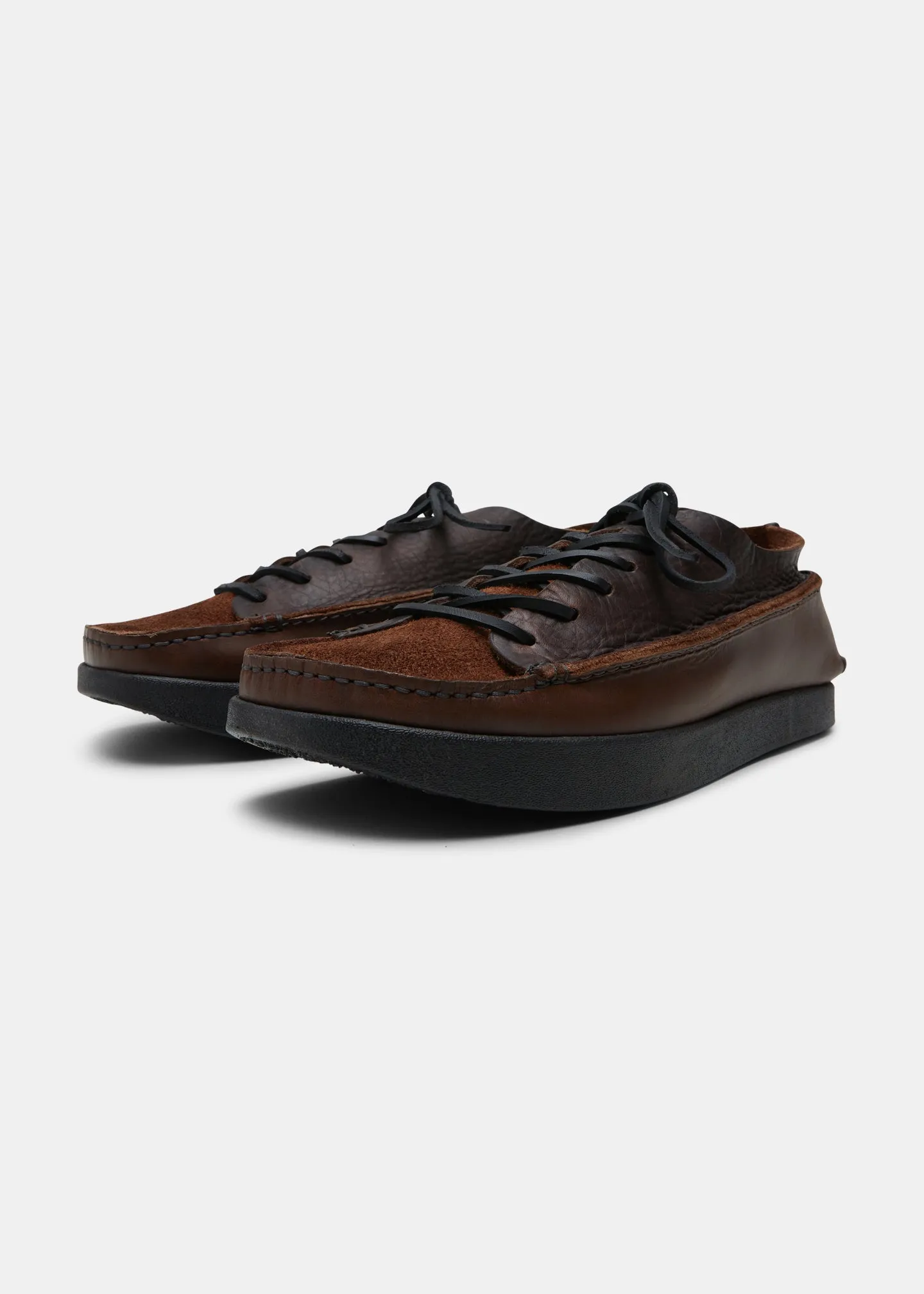 Finn Reverse Tumbled Leather Shoe On Negative Heel - Dark Brown sold by Yogi Footwear product image thumbnail 2