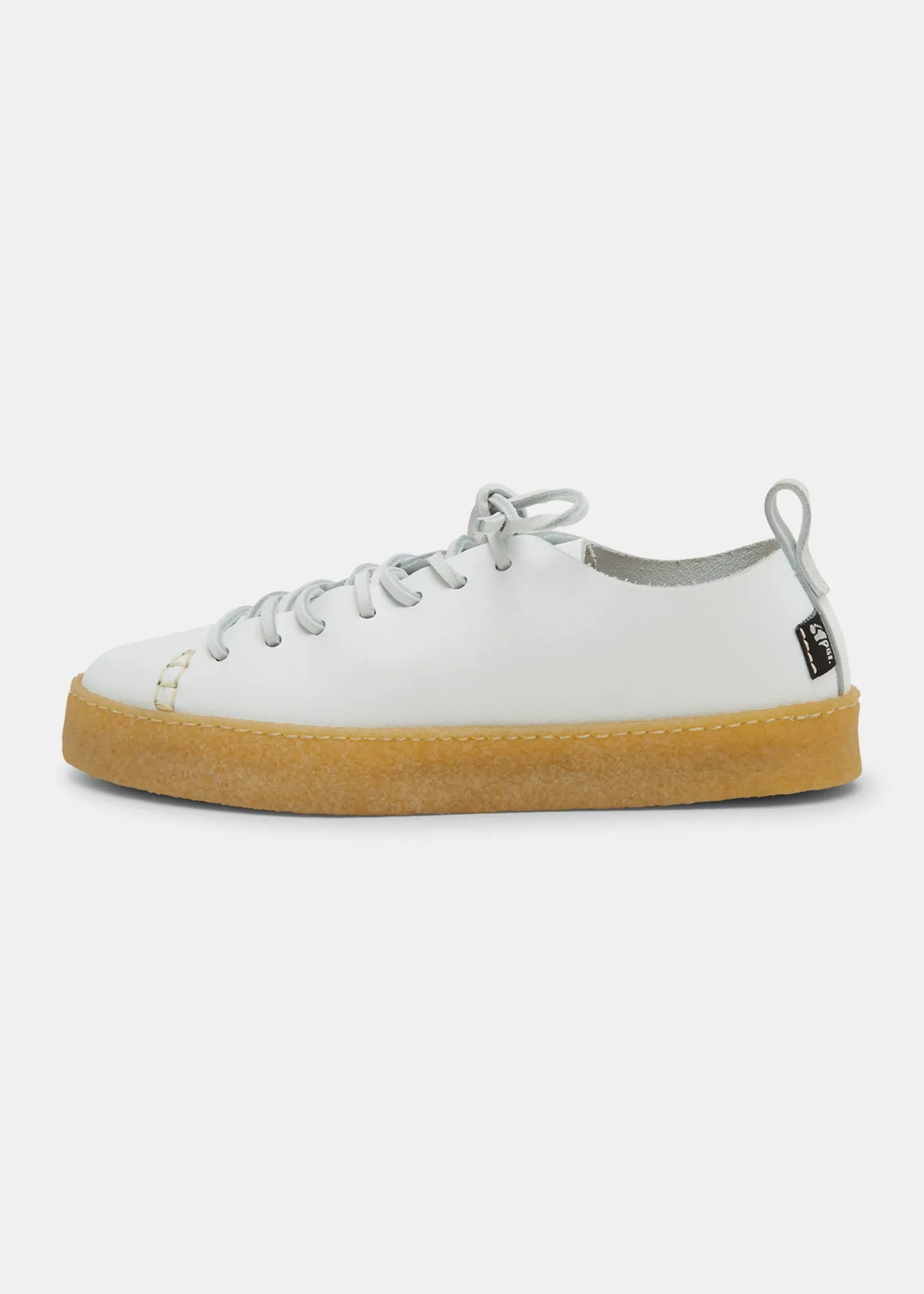 Rufus Womens Leather New Regular Fit Shoe - White sold by Yogi Footwear