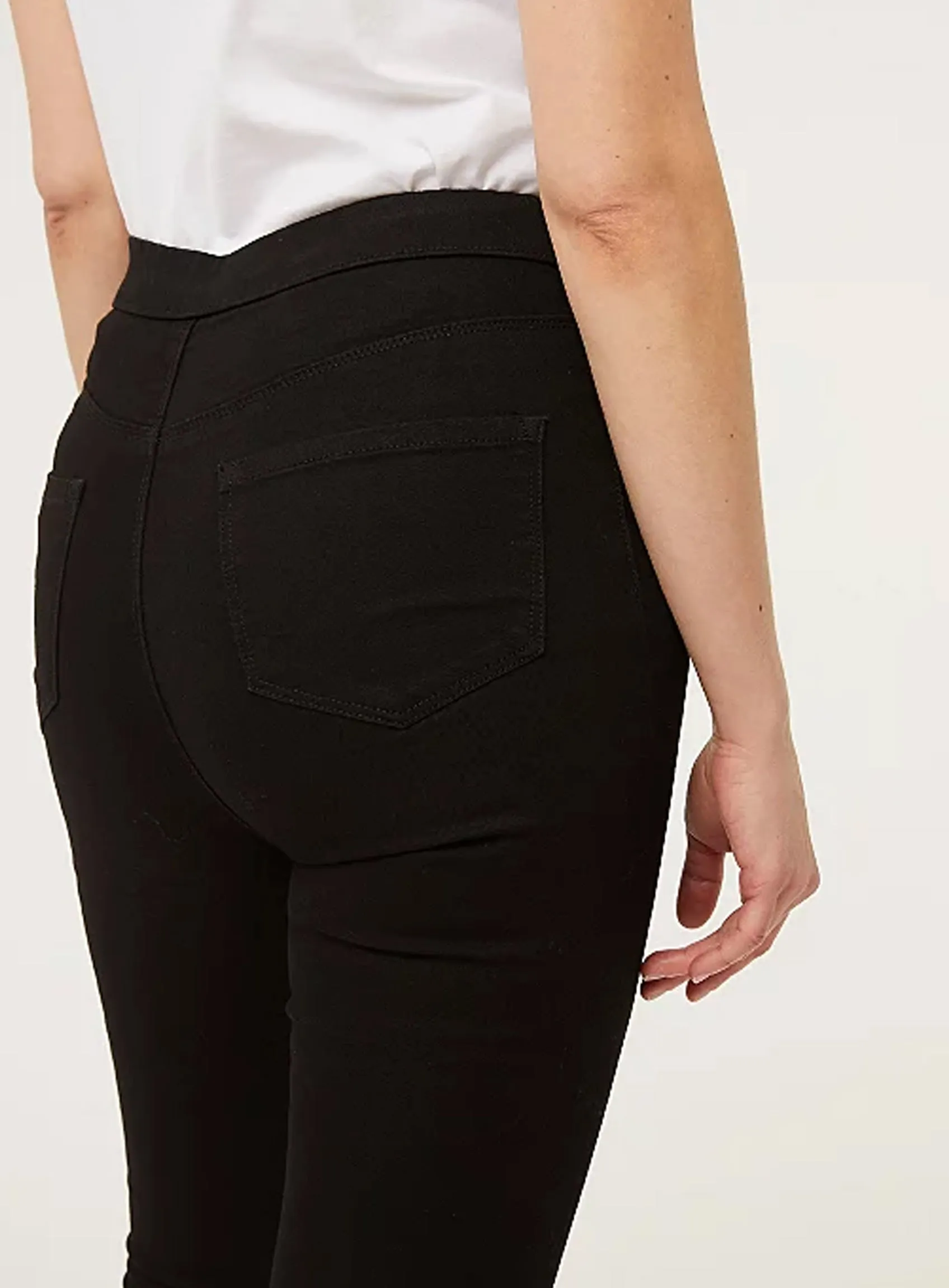 Ladies Erin Full Leg Jeggings In Black & Blue sold by Your Style Outlet product image thumbnail 5