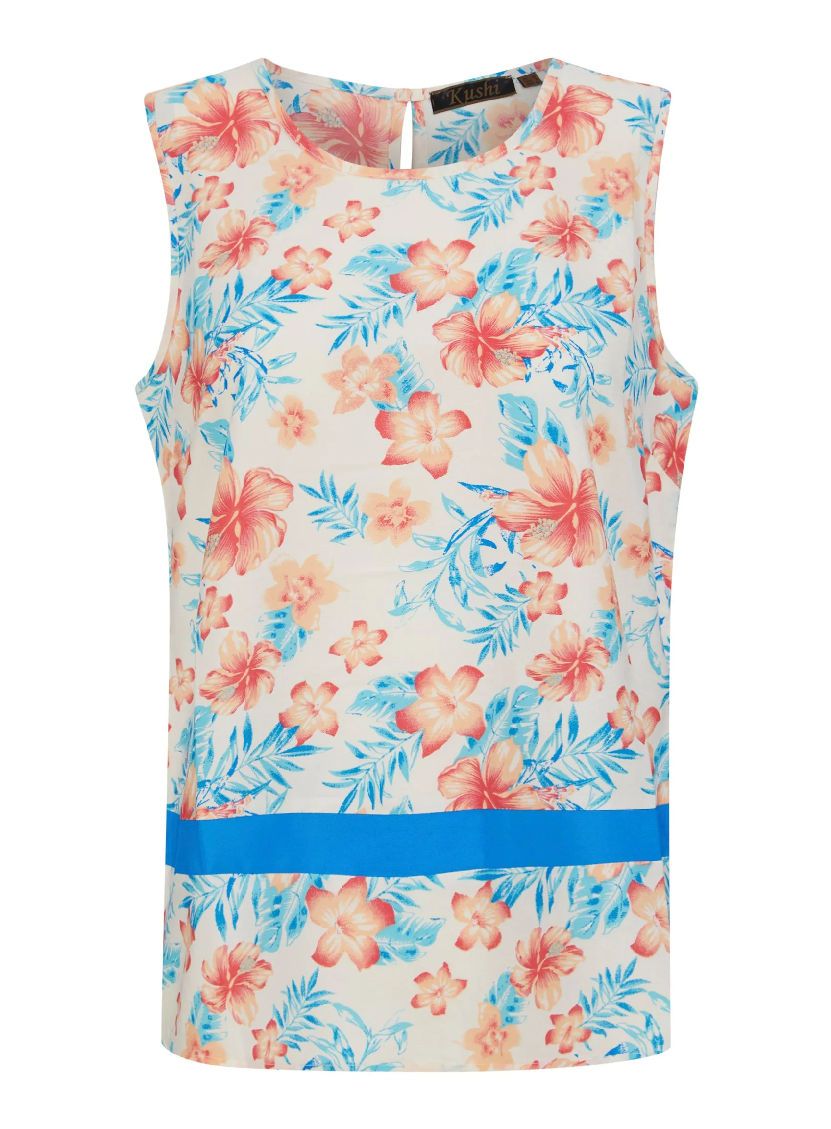 Ex Store Ladies Sleeveless Floral Printed Tops sold by Your Style Outlet product image thumbnail 5