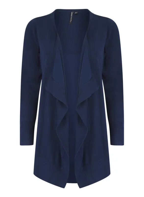 Ladies Capsule Navy Waterfall Cardigan Knit Sizes 12-34 sold by Your Style Outlet