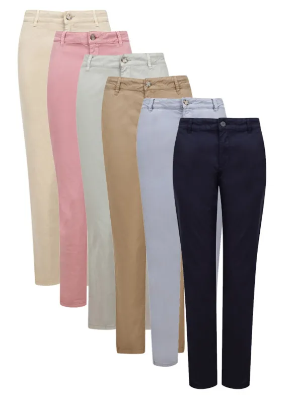 Ex Esprit Ladies Coloured Cotton Chino Trousers with Pockets sold by Your Style Outlet