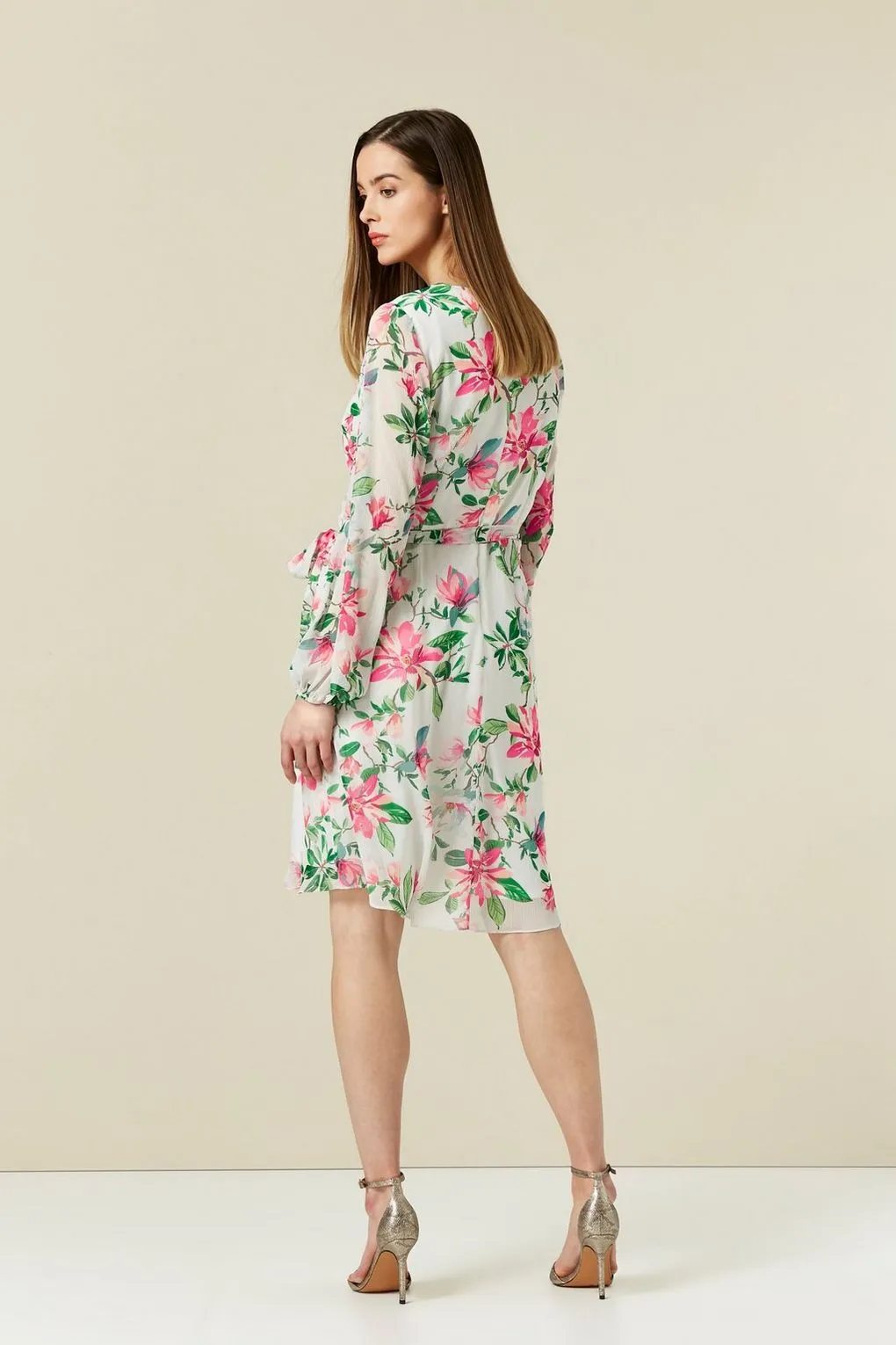 Ex Wallis White Floral Print Tie Front Dress sold by Your Style Outlet product image thumbnail 2