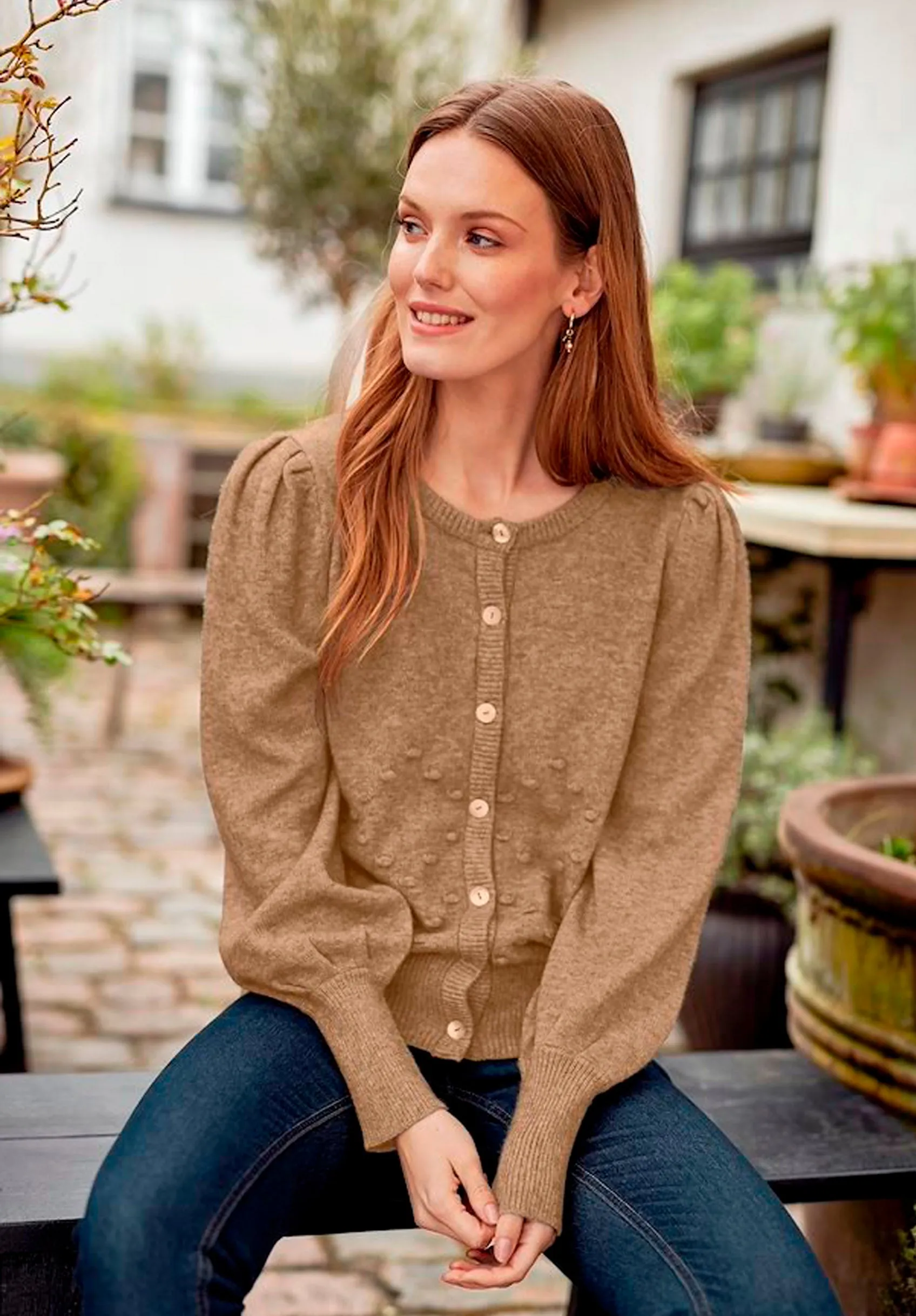 B Young Ladies Button Knitted Cardigan in 4 Colours sold by Your Style Outlet product image thumbnail 4