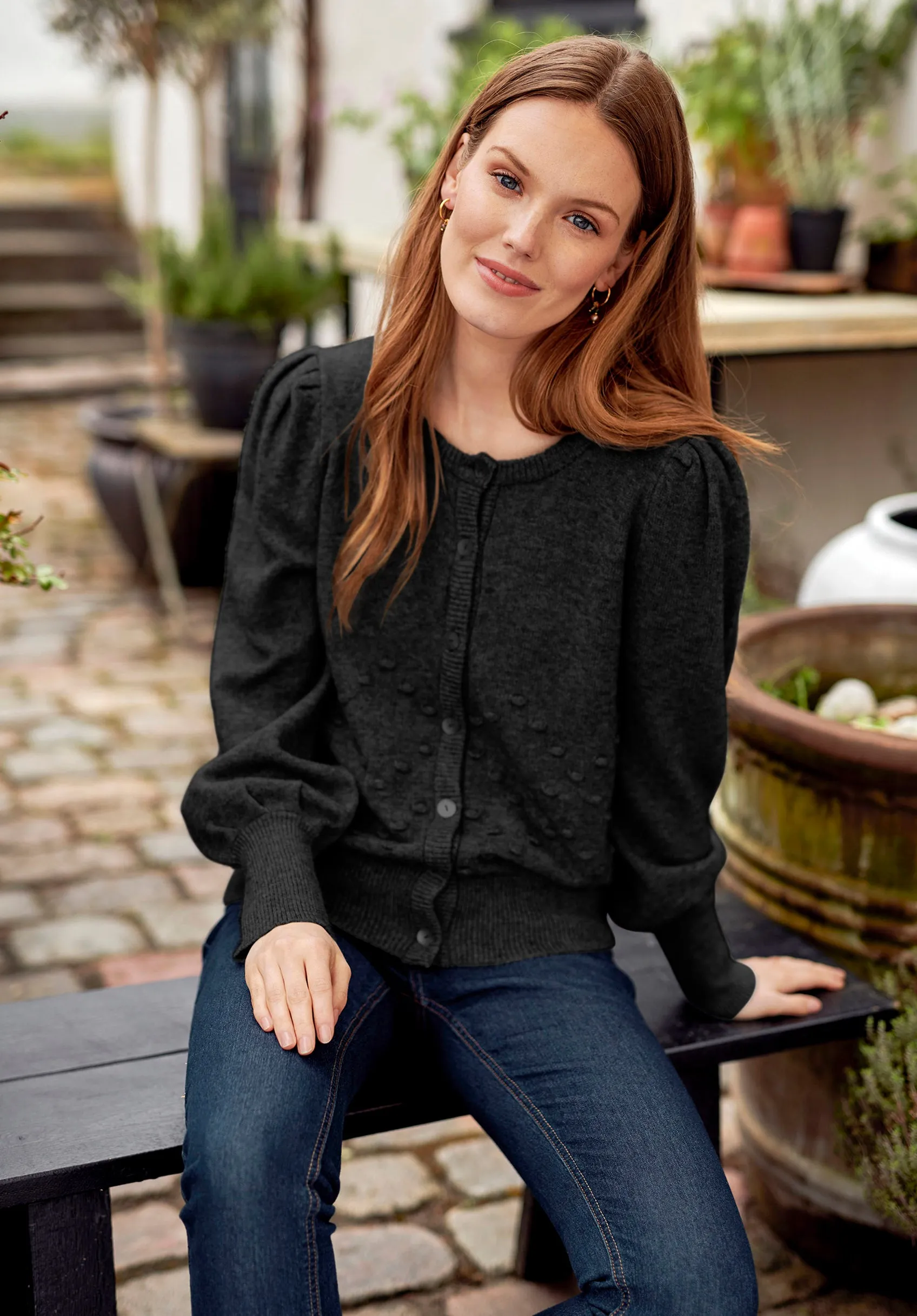 B Young Ladies Button Knitted Cardigan in 4 Colours sold by Your Style Outlet product image thumbnail 2