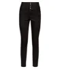 Ex Chainstore Yazmin Black 4 Button High waist skinny Jeans sold by Your Style Outlet