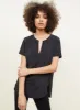Ex Chainstore Black Metal Trim Choker Neck Sleeveless Top sold by Your Style Outlet
