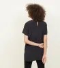Ex Chainstore Black Metal Trim Choker Neck Sleeveless Top sold by Your Style Outlet
