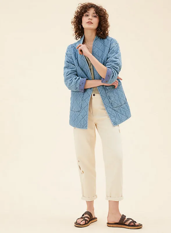 Ex Famous Store Pure Cotton Reversible Quilted Jacket sold by Your Style Outlet