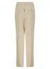 Ladies Linen Blend Tie Belt Straight Leg Trouser 2 Colour sold by Your Style Outlet