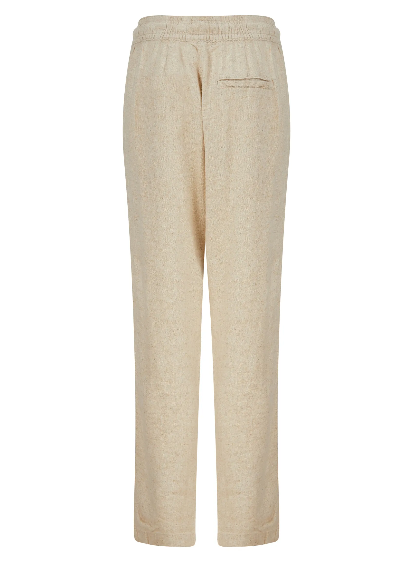 Ladies Linen Blend Tie Belt Straight Leg Trouser 2 Colour sold by Your Style Outlet product image thumbnail 4