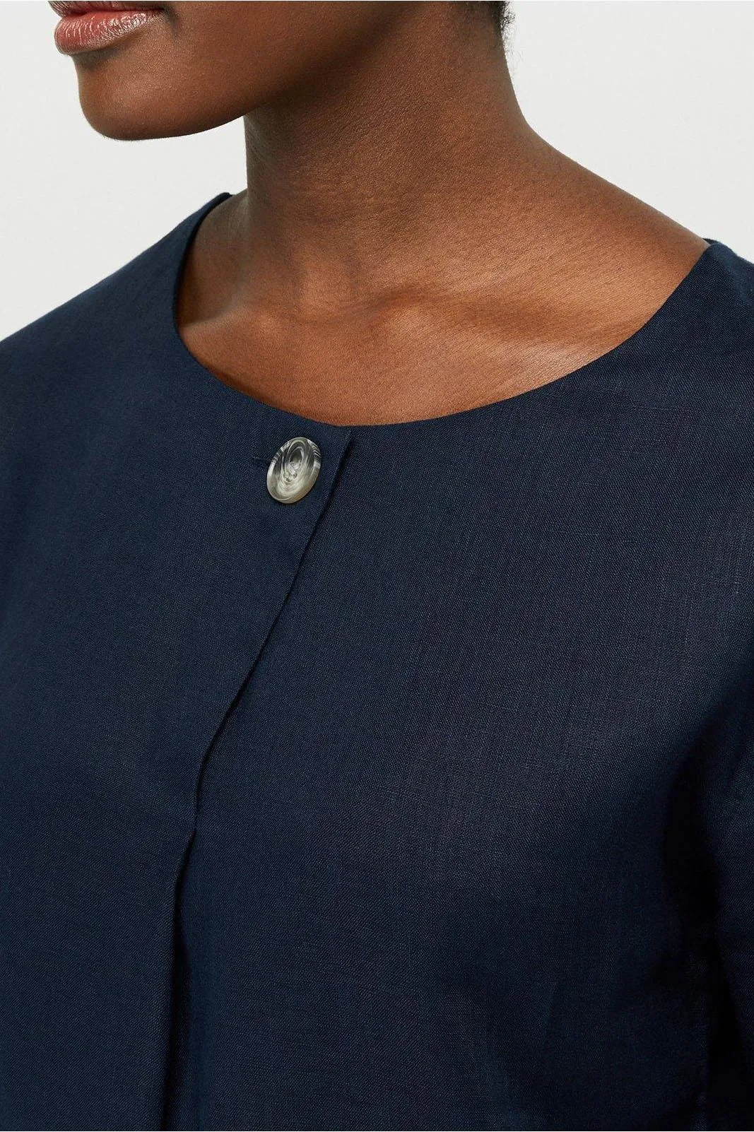 Ex Monsoon Scarlet Linen Top With Button Detail sold by Your Style Outlet product image thumbnail 2